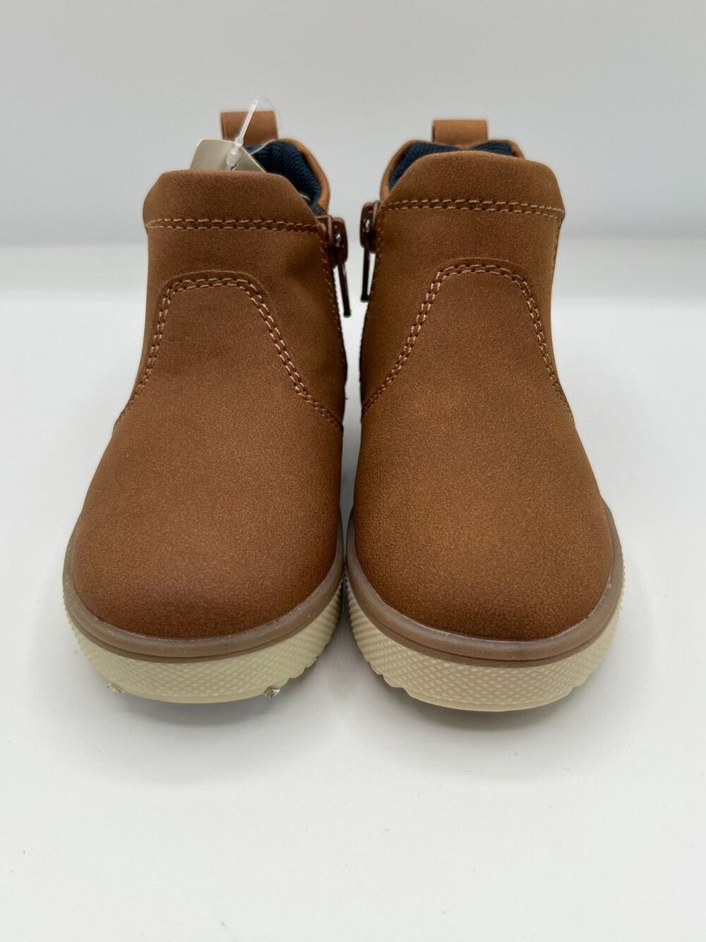 Thereabouts TH Lil Jack Toddler Chelsea Boots Tan Size 6M Side Zip NWT